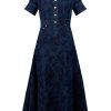 Women ERDEM Dresses | Asthall Denim Dress Blue