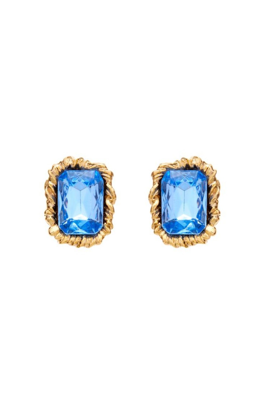 Women OSCAR DE LA RENTA Earrings | Lintzer Button Earring Sapphire