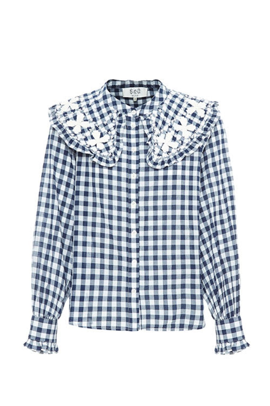 Women SEA Tops | Gina Gingham L/Slv Blouse Multi