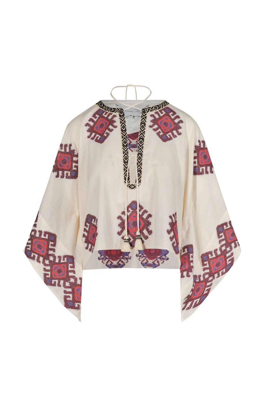 Women JOHANNA ORTIZ Tops | Bushveld Poncho Top Ecru