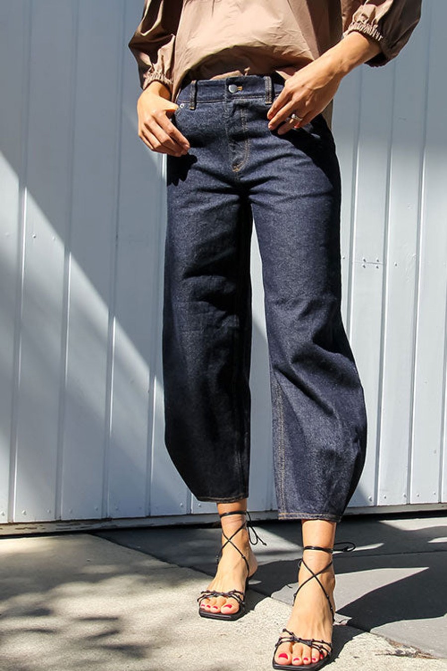 Women TIBI Pants | Indigo Brancusi Jean Denim