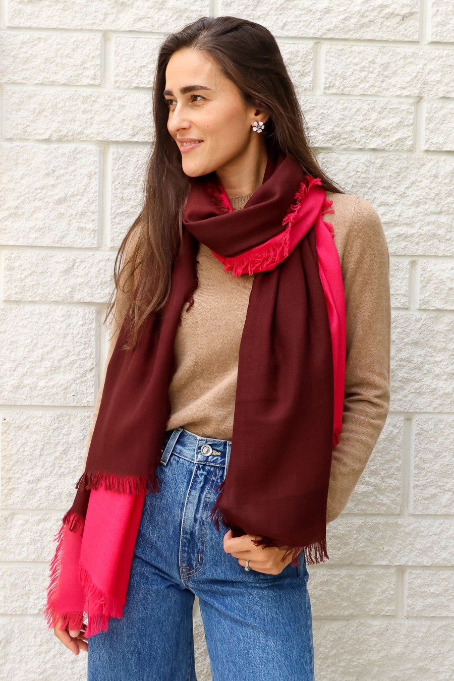 Women COSI Scarves | The Voltarra Raspberry/Red