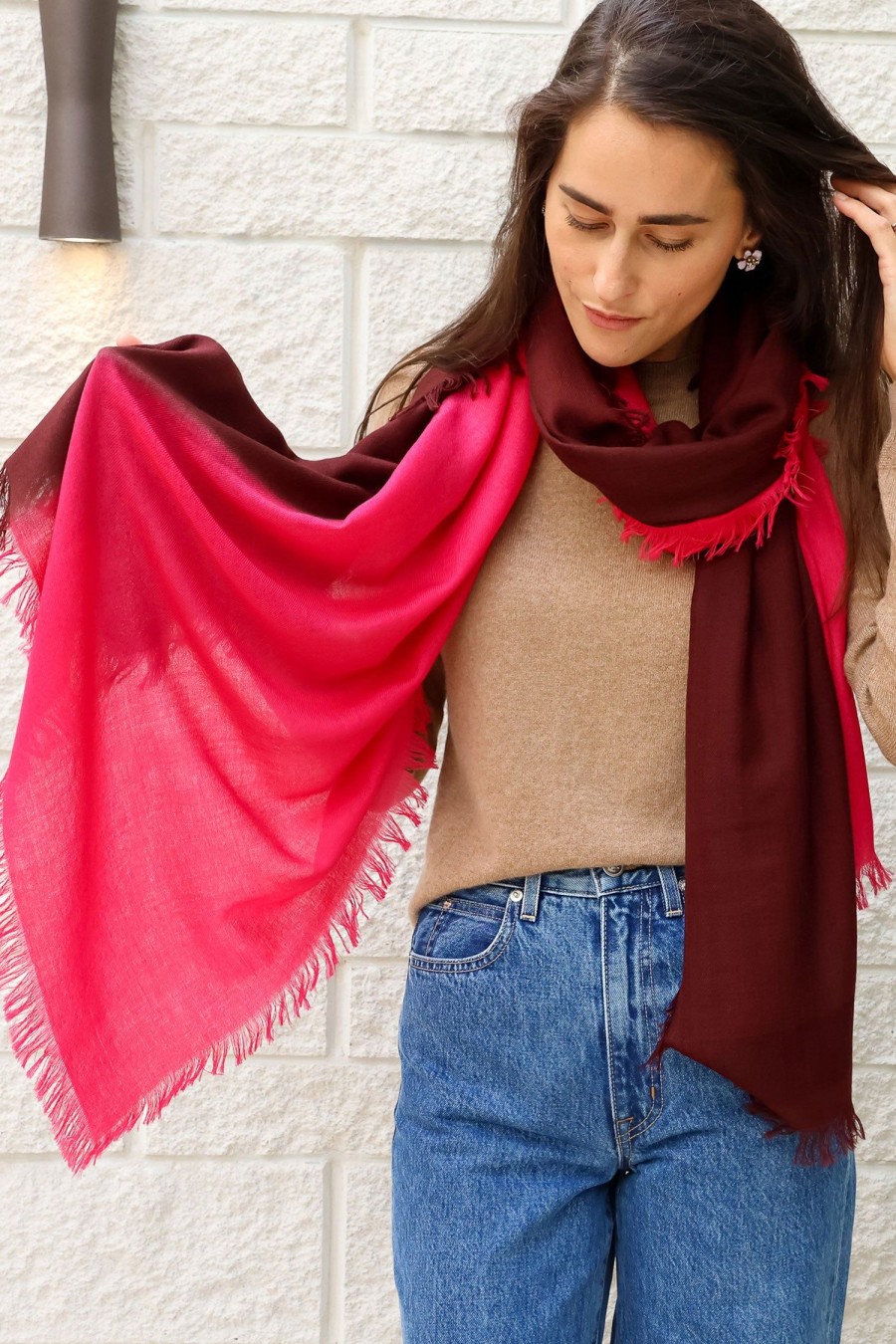 Women COSI Scarves | The Voltarra Raspberry/Red