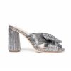 Women LOEFFLER RANDALL Heels | Penny Knot Mule Silver