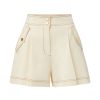 Women VERONICA BEARD Shorts | Keita Short Ecru