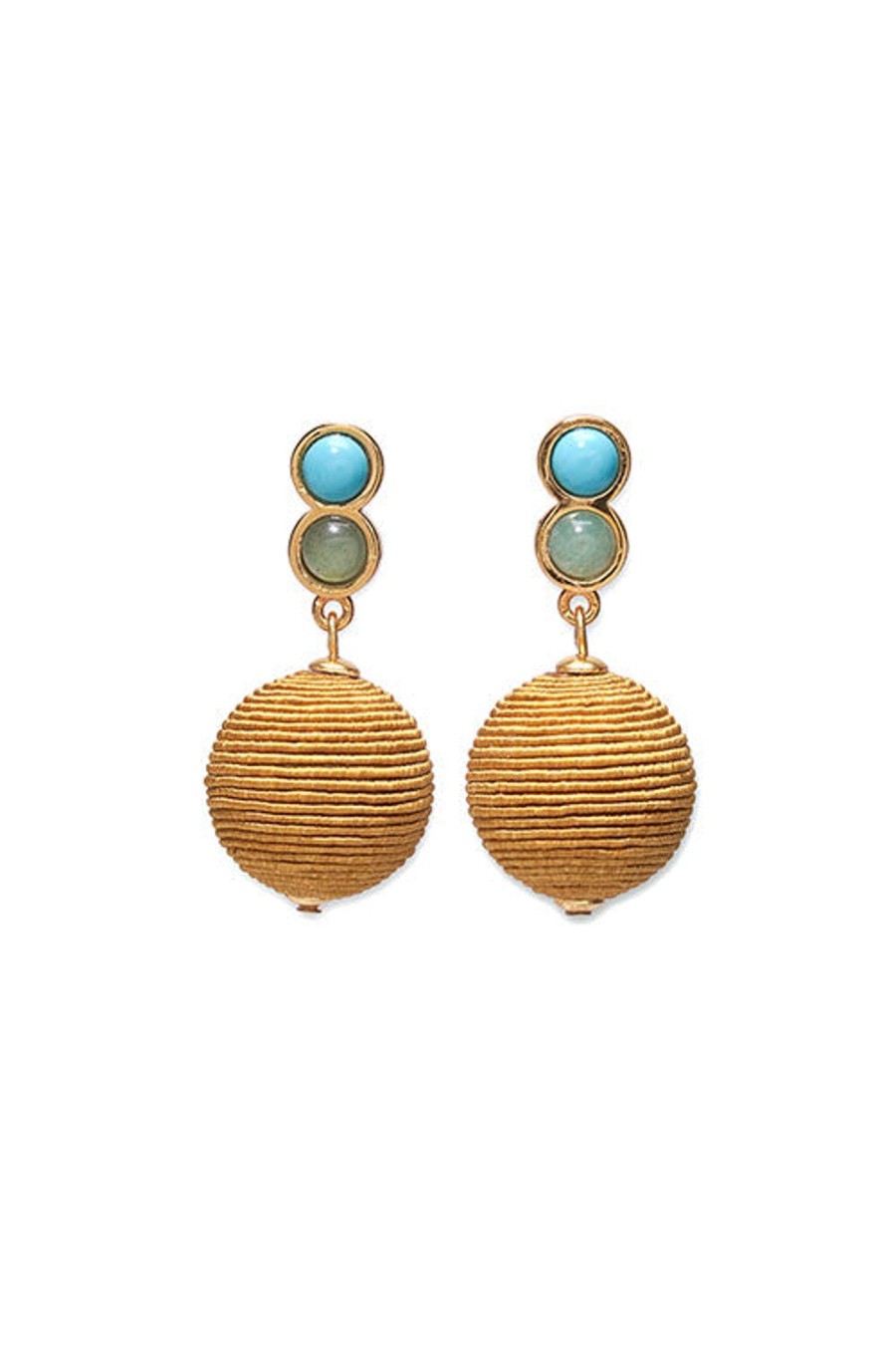 Women LIZZIE FORTUNATO Earrings | Teak Earrings Olive