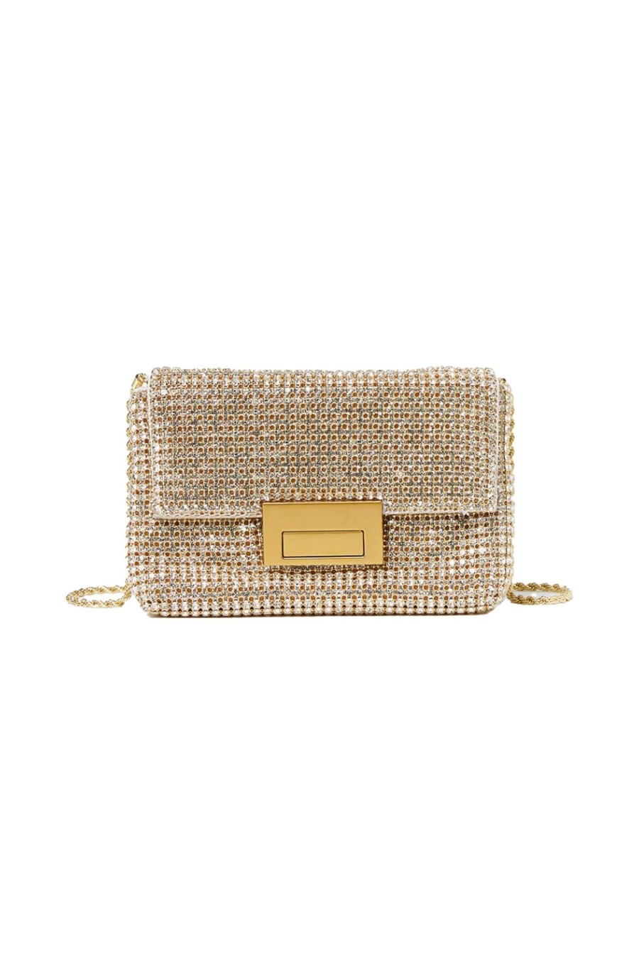 Women LOEFFLER RANDALL Handbags | June Diamante Pouch Gold