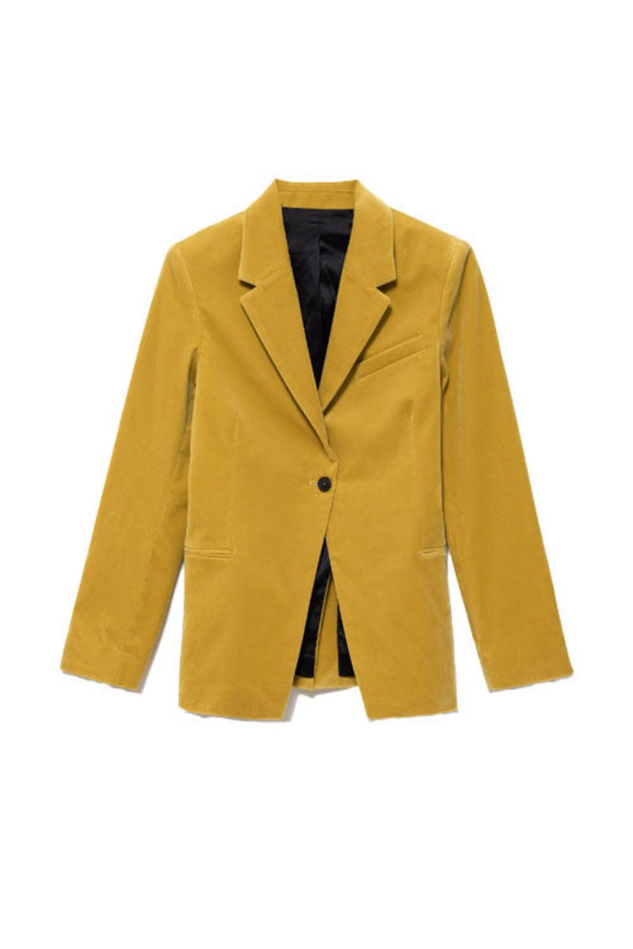 Women FRAME Jackets | Single Button Blazer Ochre