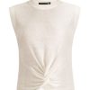 Women VERONICA BEARD Tops | Kellen Knit Top Ivory