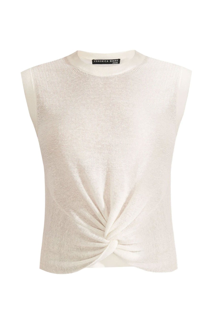 Women VERONICA BEARD Tops | Kellen Knit Top Ivory