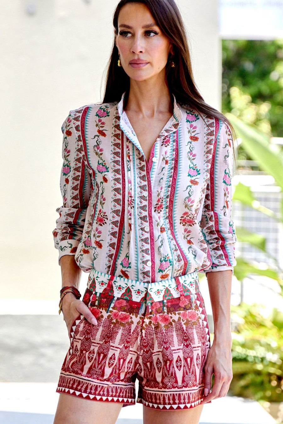 Women EMPORIO SIRENUSE Tops | Chiara Saladin Shirt Multi