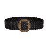 Women ETRO Belts | Large Buckle Belt Black