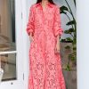 Women EVI GRINTELA Dresses | Judy Lace Dress Peach