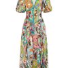 Women ALEMAIS Dresses | Evergreen Midi Dress Multi