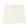 Women THEORY Shorts | Drawcord Short Ecru