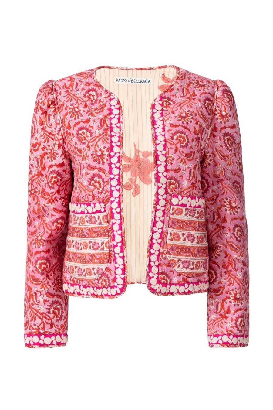 Women ALIX OF BOHEMIA Jackets | Hudson Hydrangea Jacket Pink Multi