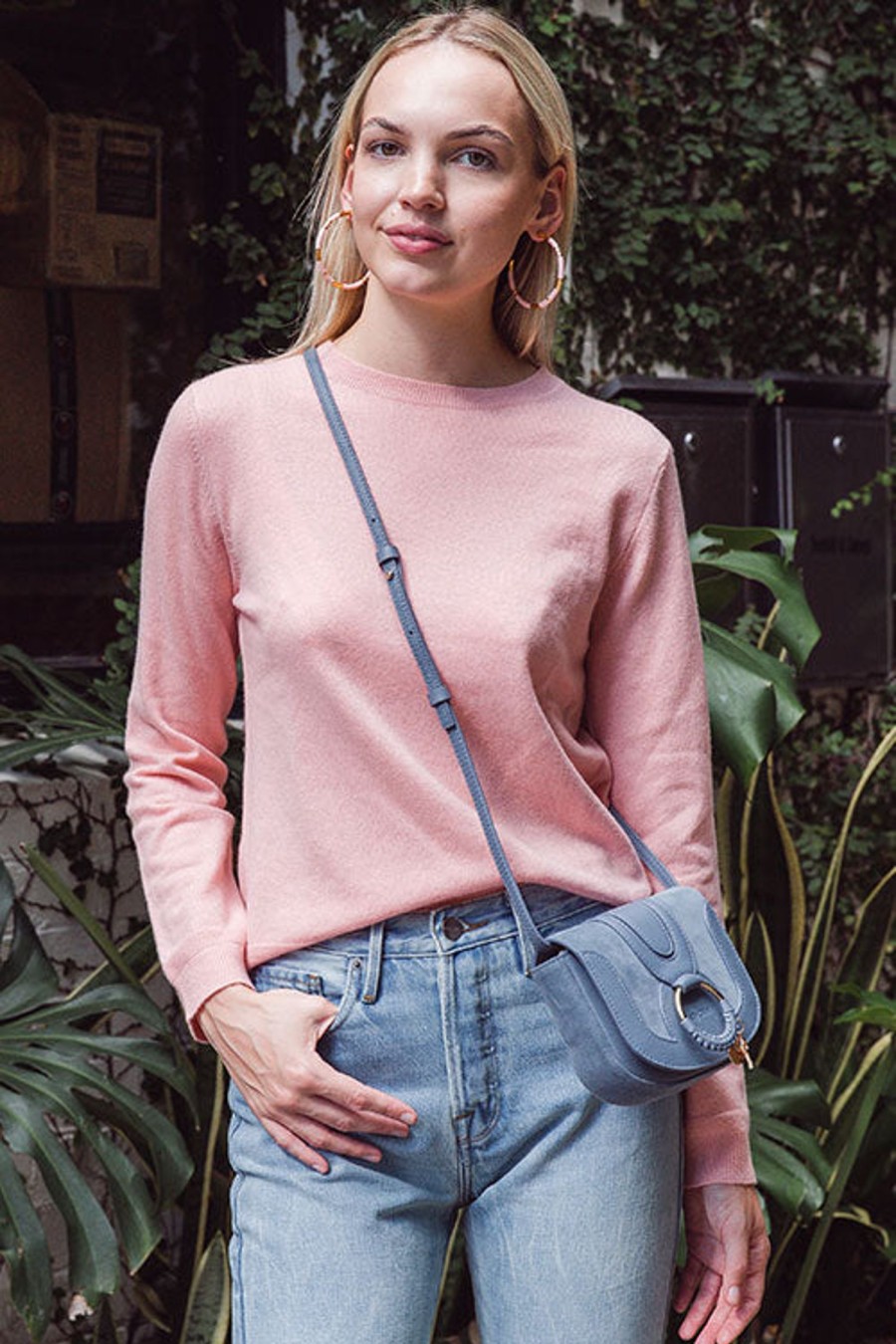 Women CHINTI AND PARKER Tops | The Crew Sweater Rose