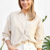 Women APIECE APART Tops | Oversized Button Down Shirt Natural