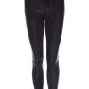 Women FRAME Pants | Le High Skinny Leather Pant Washed Black