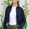 Women THEORY Jackets | Denim Trucker Jacket Indigo