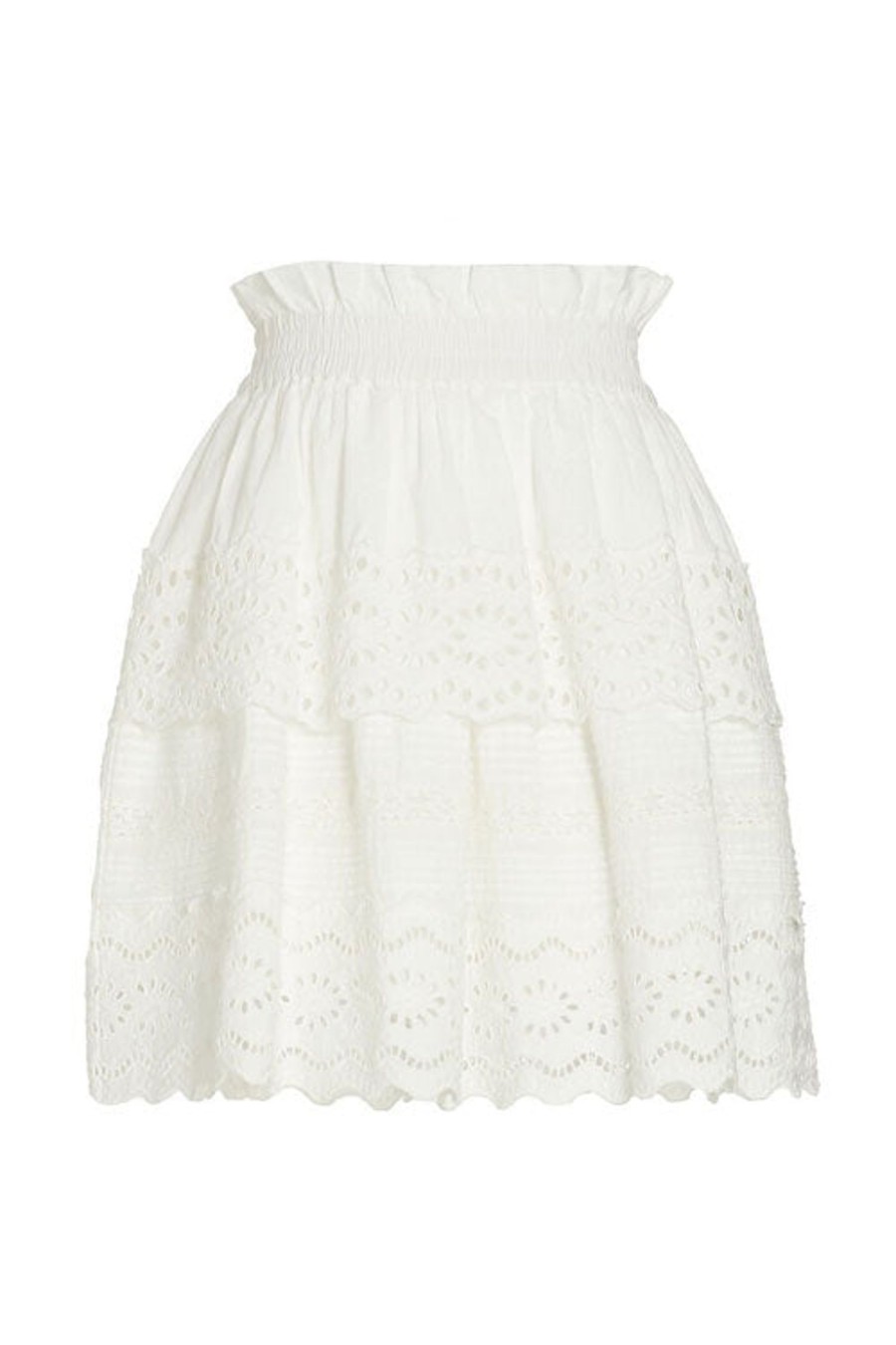 Women SEA Skirts | Georgina Tiered Skirt White