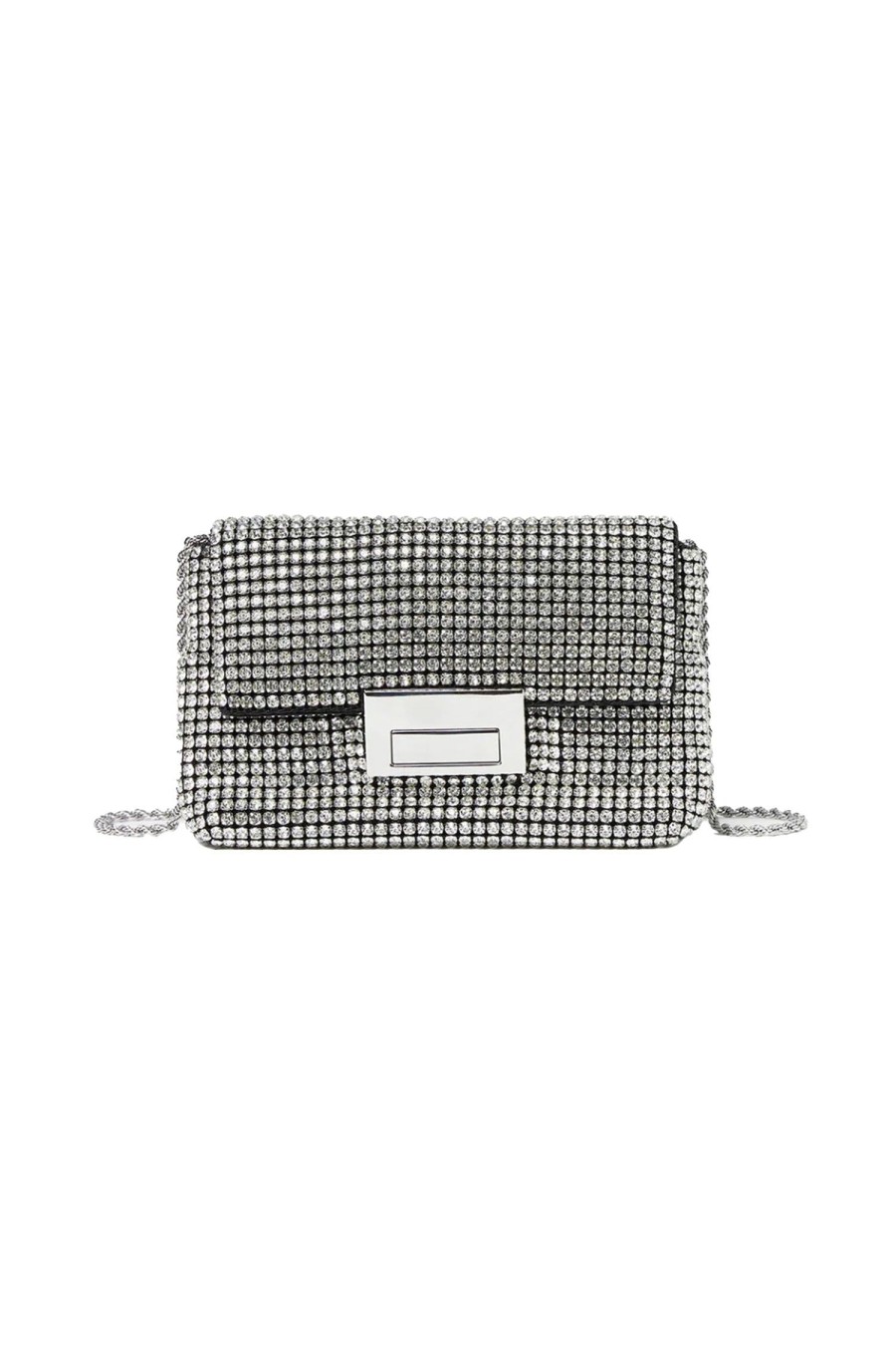 Women LOEFFLER RANDALL Handbags | June Diamante Pouch Silver