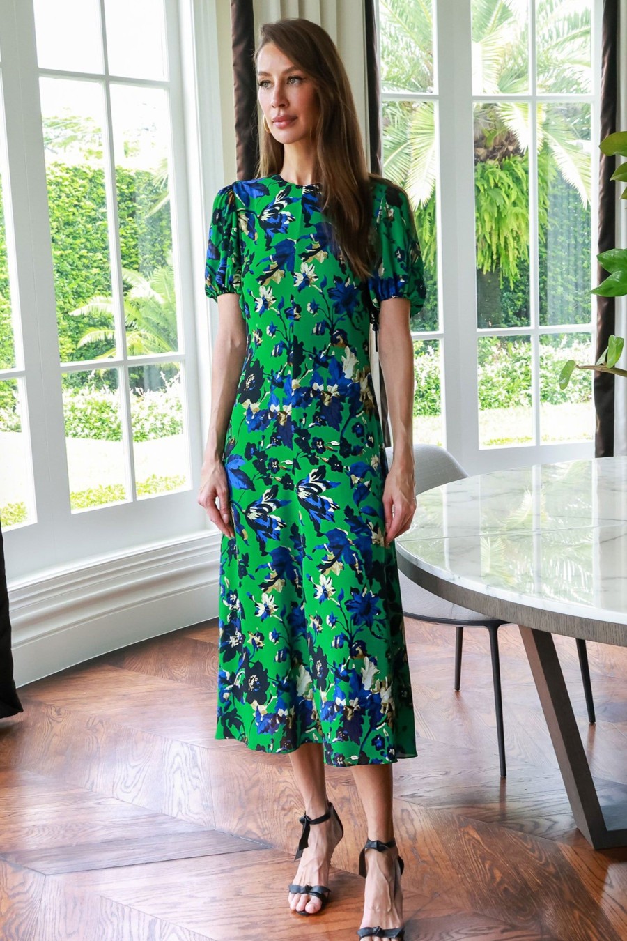 Women ERDEM Dresses | Asthall Crepe Dress Green