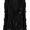 Women MSGM Jackets | Bow Detail Blazer Black