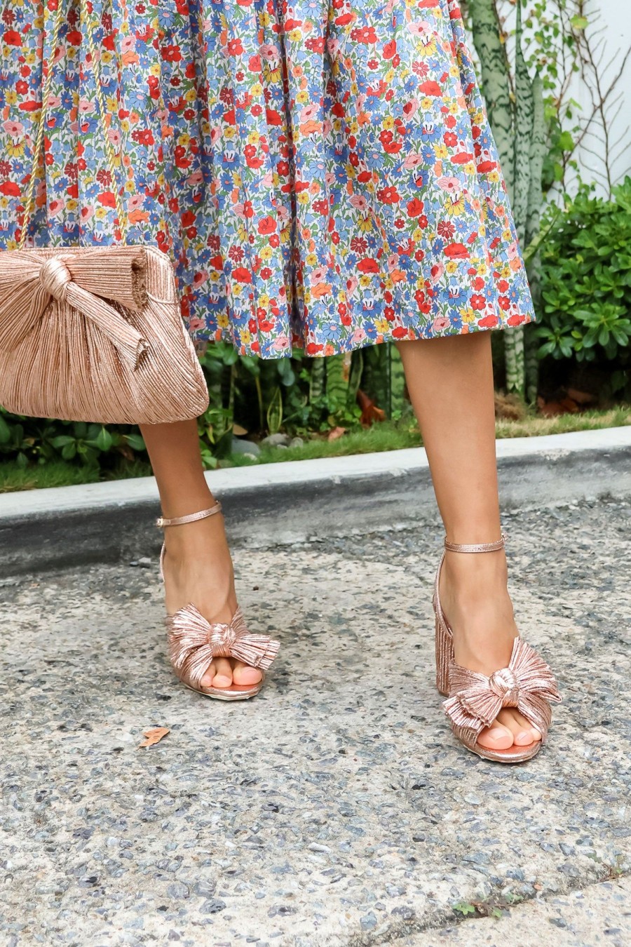 Women LOEFFLER RANDALL Heels | Camellia Bow Heel Dune