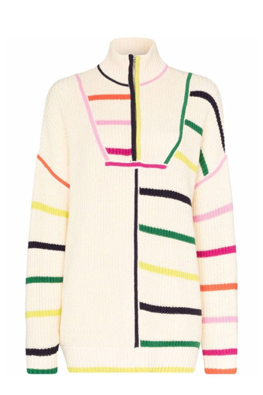 Women STAUD Knitwear | Hampton Sweater Rainbow