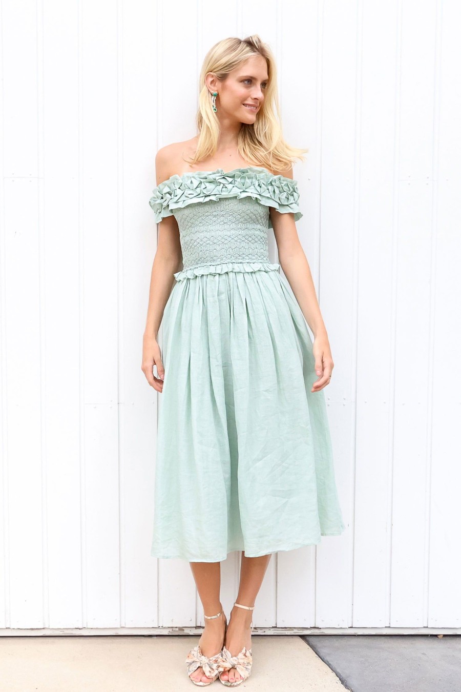 Women SEA Dresses | Frida Strapless Dress Mint