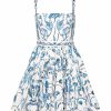 Women AGUA BY AGUA BENDITA Dresses | Lima Mini Dress Blue/White