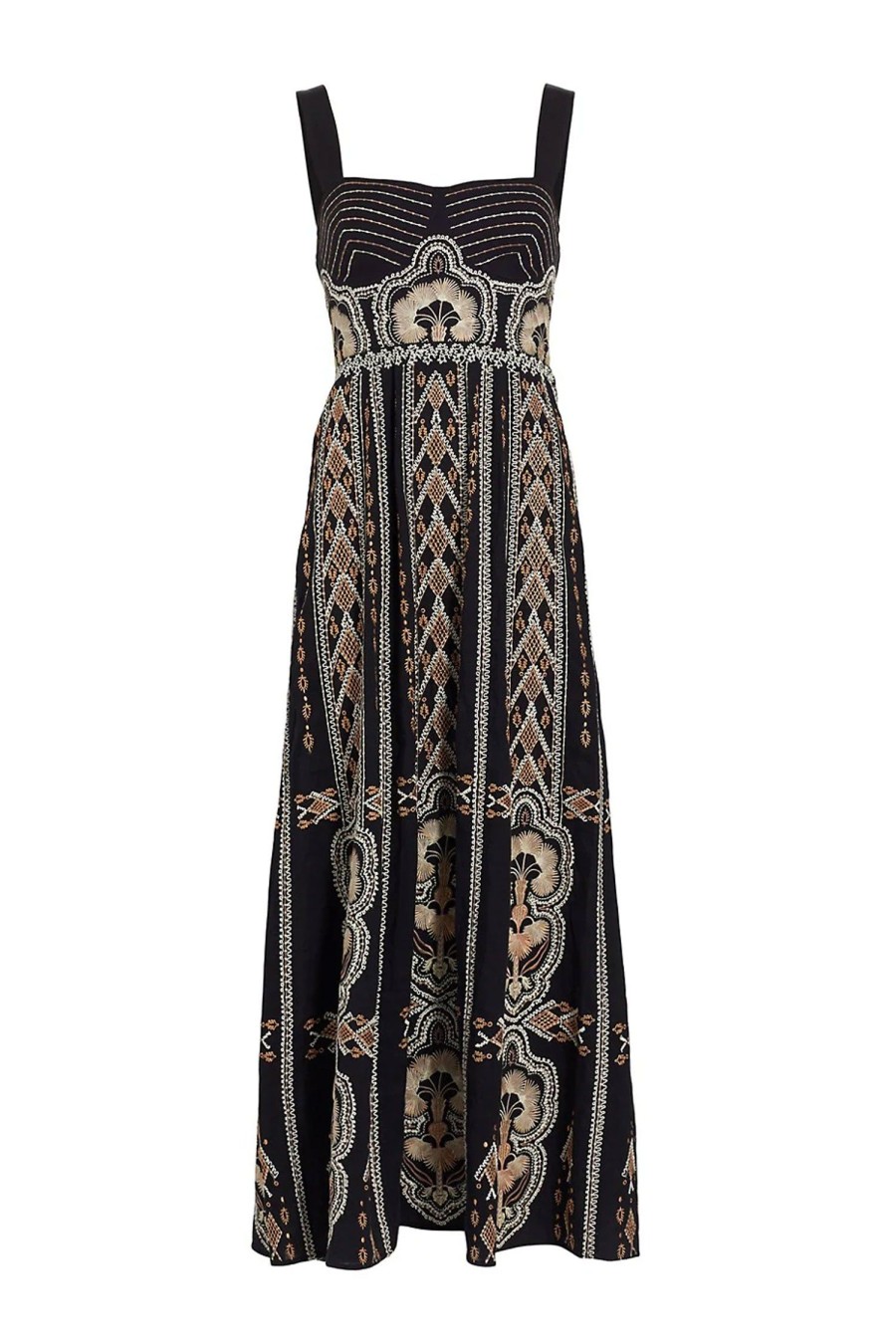 Women EMPORIO SIRENUSE Dresses | Azzurra Embroidery Dress Black