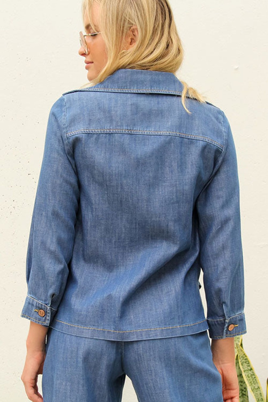 Women SEE BY CHLOE Tops | Tie L/S Top Denim