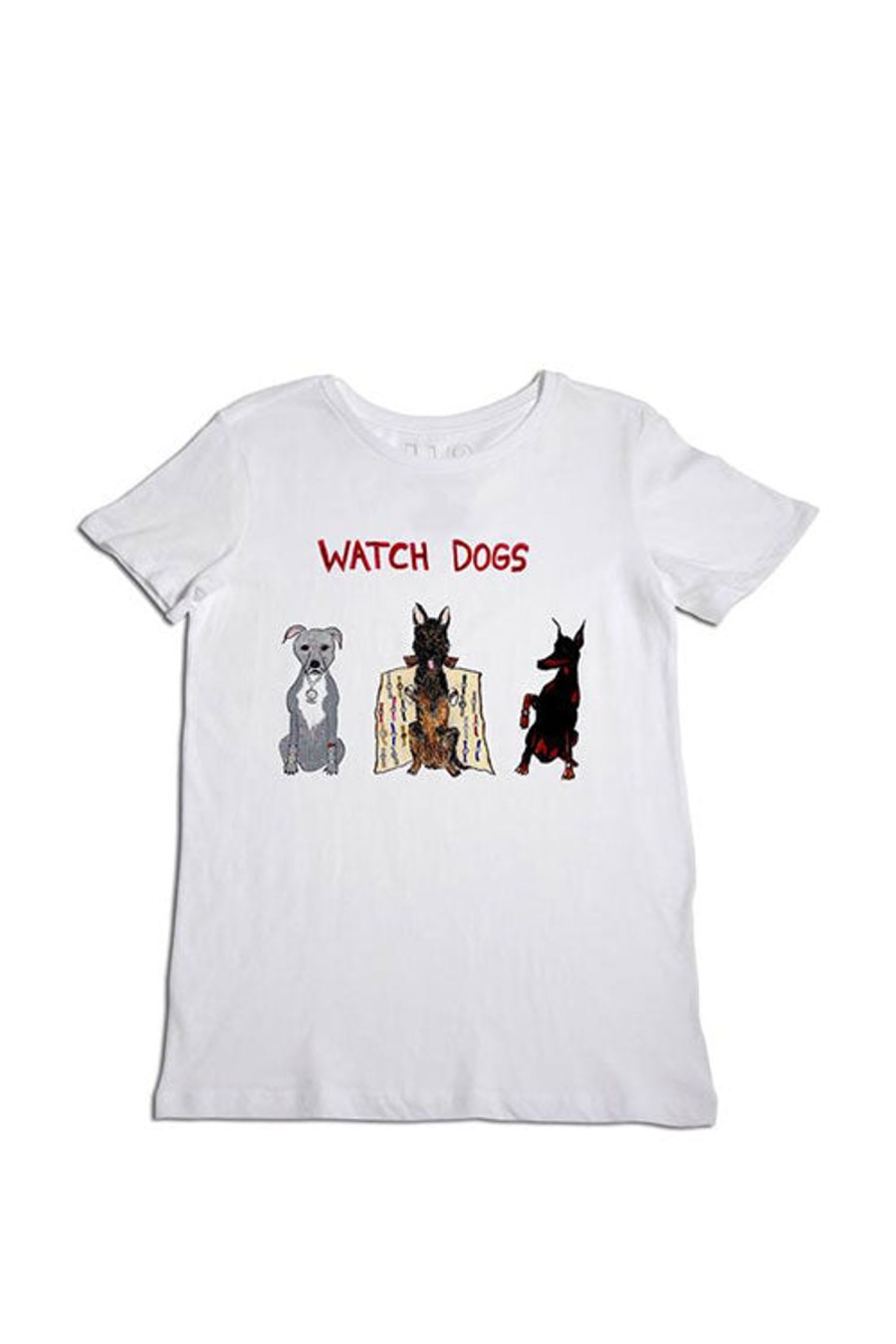 Women UNFORTUNATE PORTRAIT Tops | Watch Dogs T-Shirt White Multi