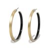 Women ALEXIS BITTAR Earrings | Slim Medium Hoop Gold