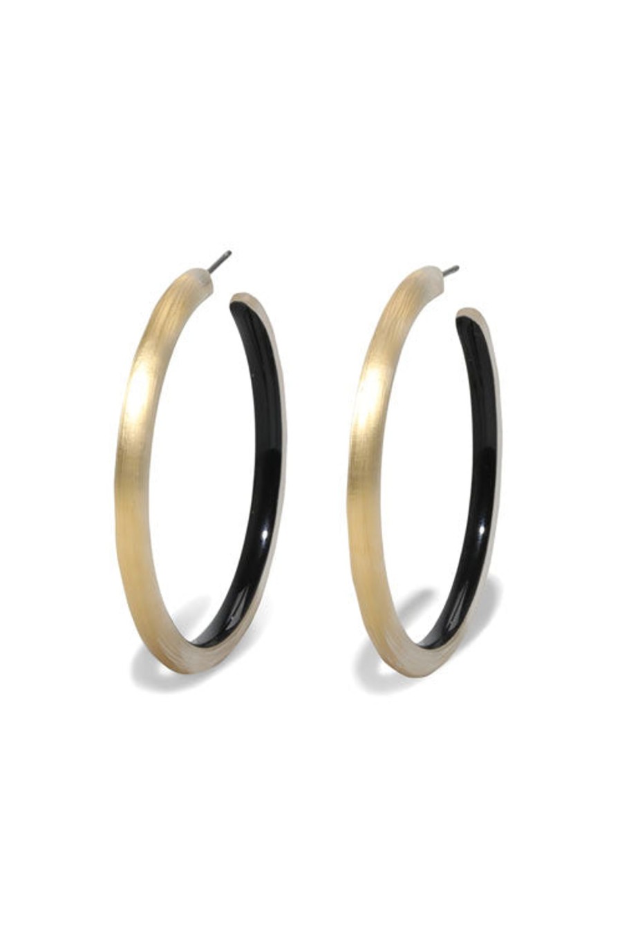 Women ALEXIS BITTAR Earrings | Slim Medium Hoop Gold