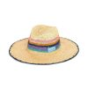 Women ETRO Hats | Woven Stripe Sun Hat Natural