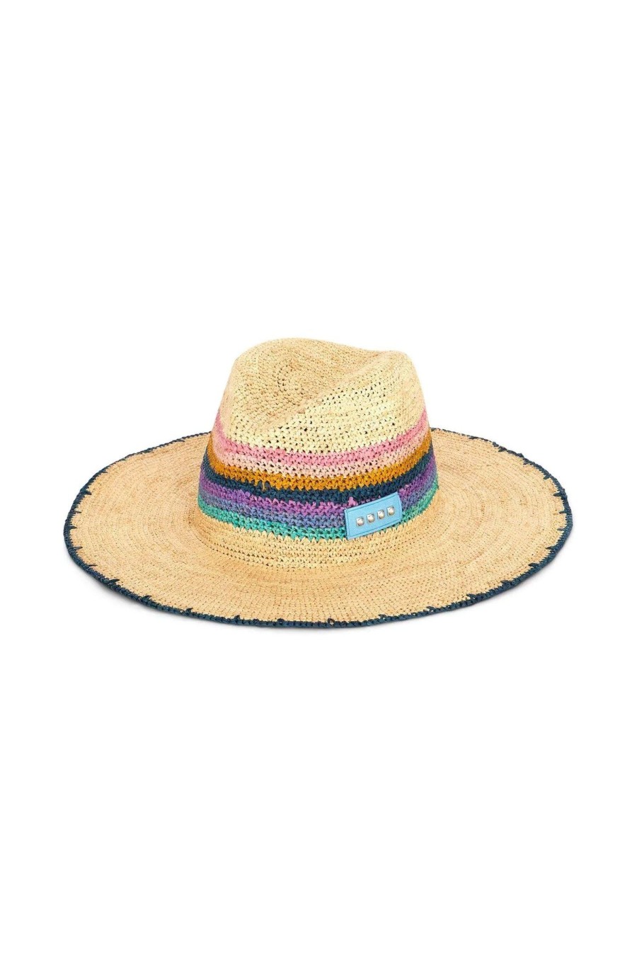 Women ETRO Hats | Woven Stripe Sun Hat Natural