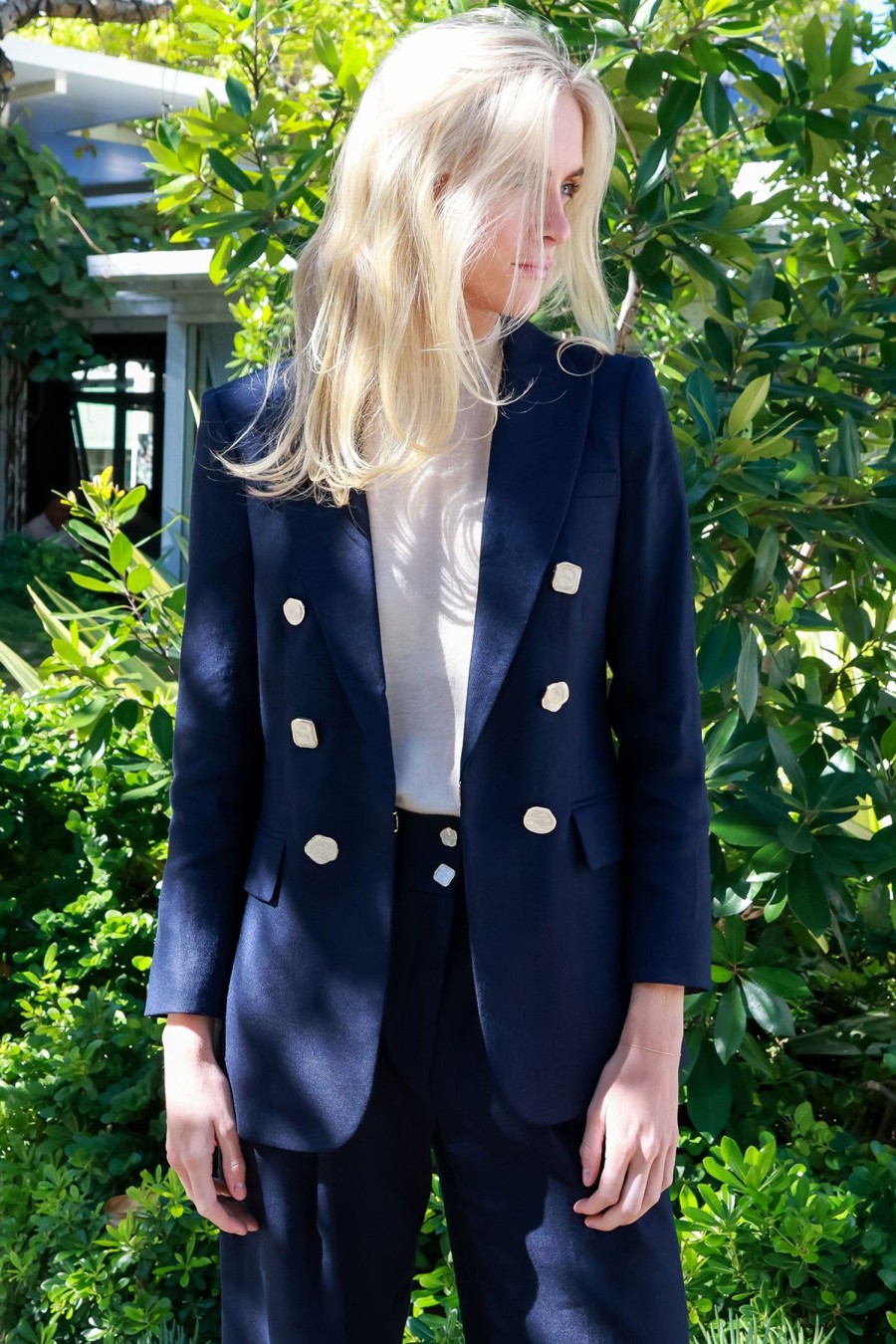 Women VERONICA BEARD Jackets | Bexley Dickey Jacket Navy