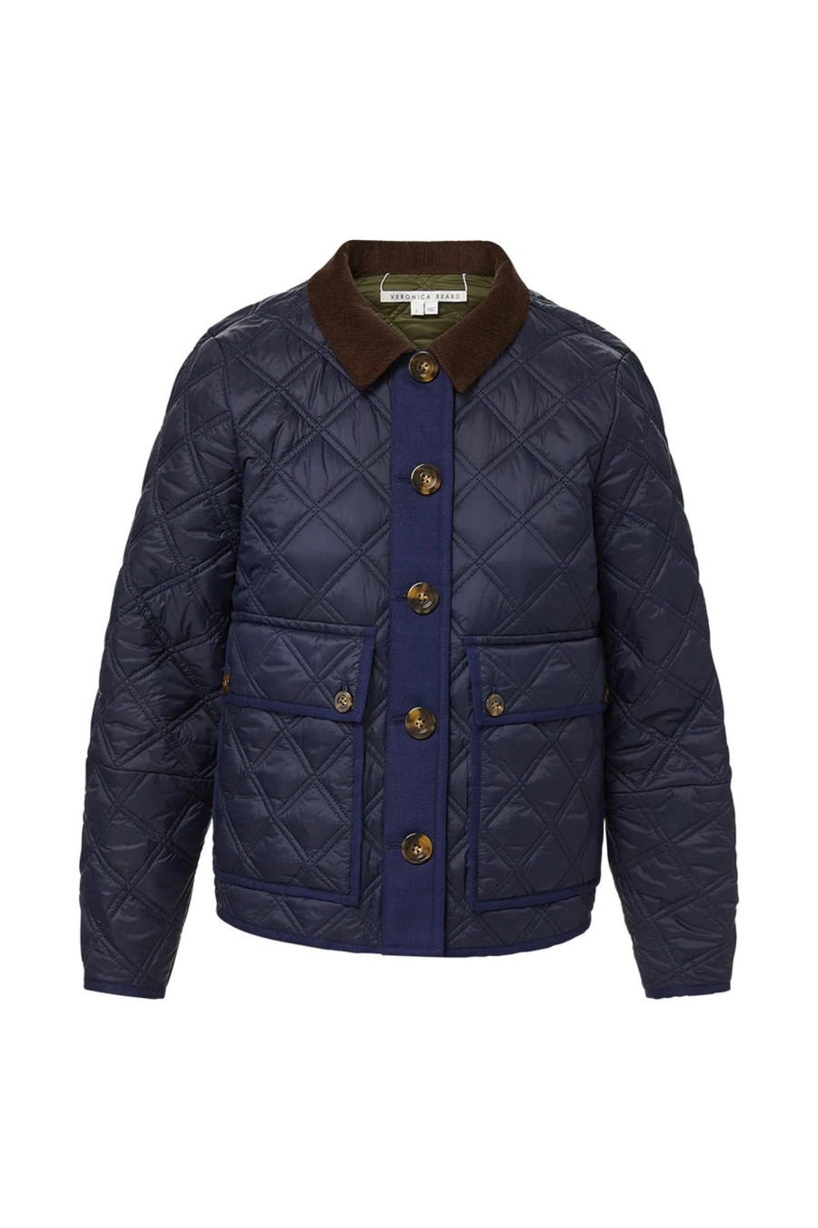 Women VERONICA BEARD Jackets | Fenton Reversible Jacket Navy Multi