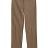 Women JOSEPH Pants | Coleman Leather Pant Hickory