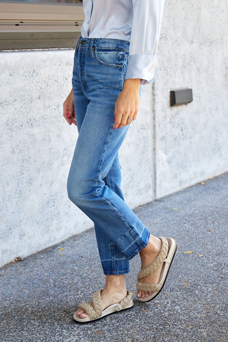 Women FRAME Jeans | Le Mec Jean Cadence