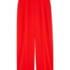 Women THEORY Pants | Double Pleat Pant Red