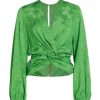 Women SILVIA TCHERASSI Tops | Courtney Blouse Green