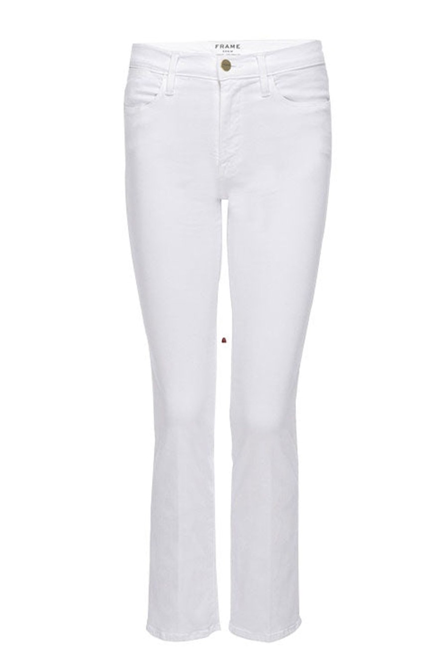 Women FRAME Pants | Le High Straight Jean Blanc