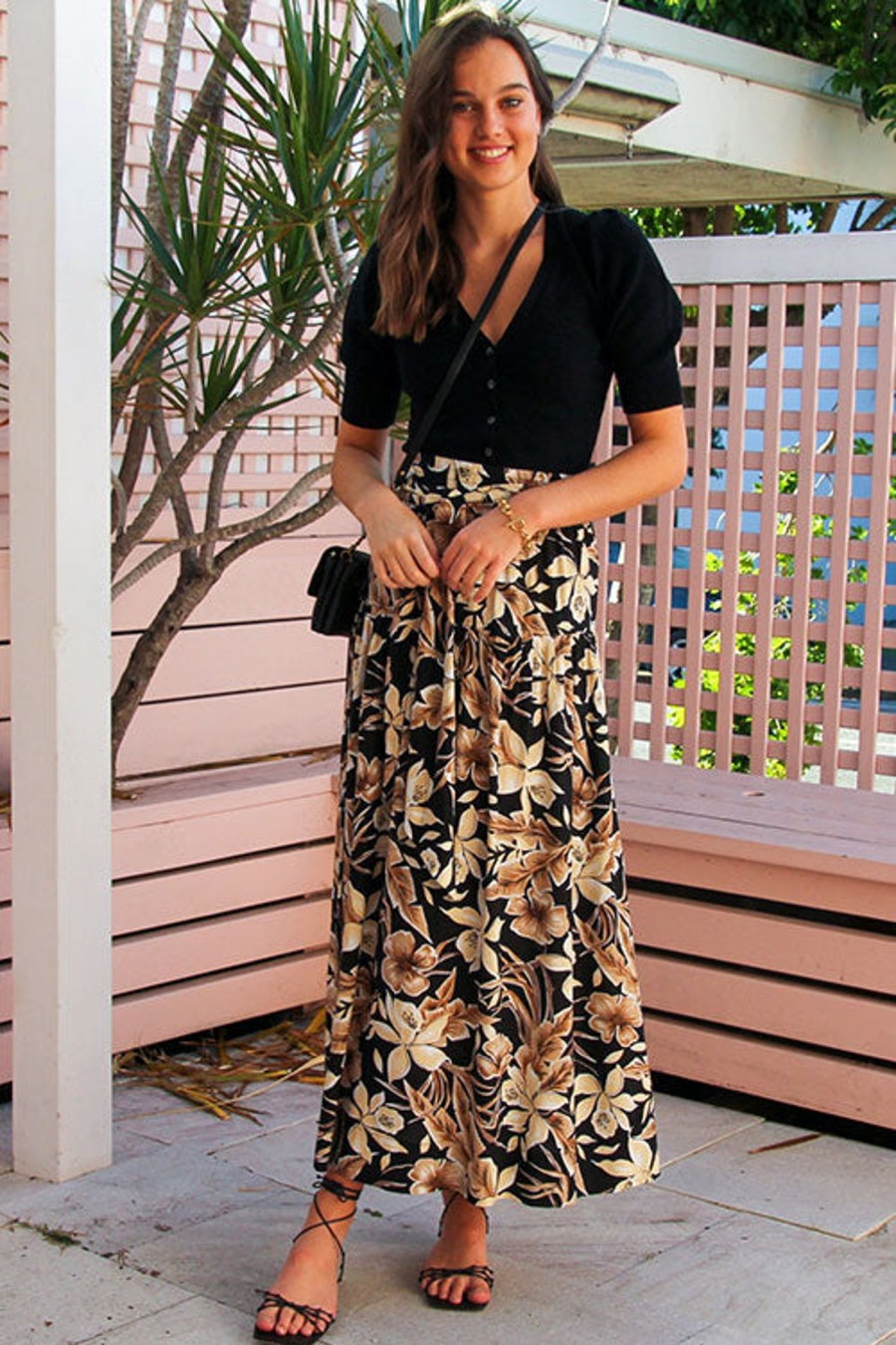 Women THE GREAT Skirts | The Long Highland Skirt Floral