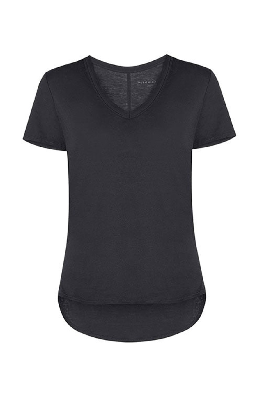 Women VERONICA BEARD T-Shirts | Cindy V-Neck T-Shirt Black