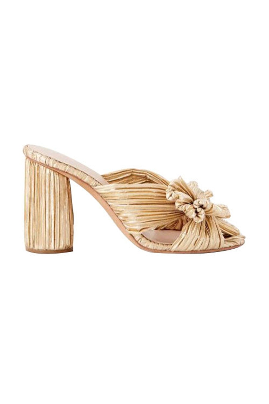 Women LOEFFLER RANDALL Heels | Penny Knot Mule Gold