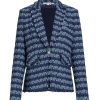 Women VERONICA BEARD Jackets | Cutaway Dickey Jacket Blue Multi